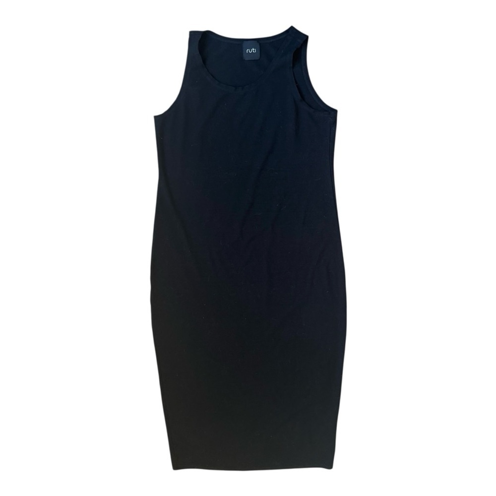 Ruti Koko Tank Dress Black Midi Sz 2